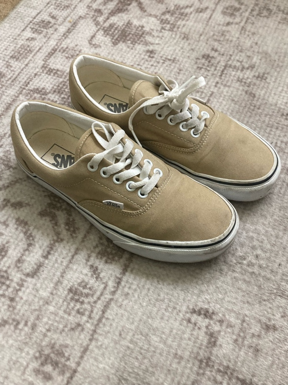 Vans Beige Canvas Authentic Sneakers